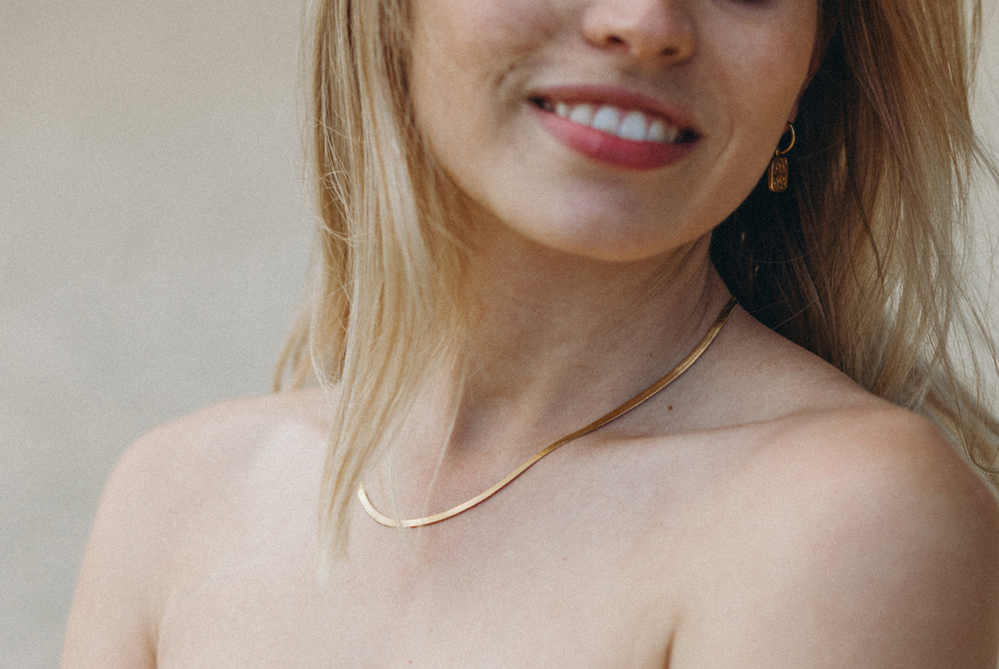 18 kt Vergoldete Edelstahl-Kette zum Kombinieren . Layering Kette