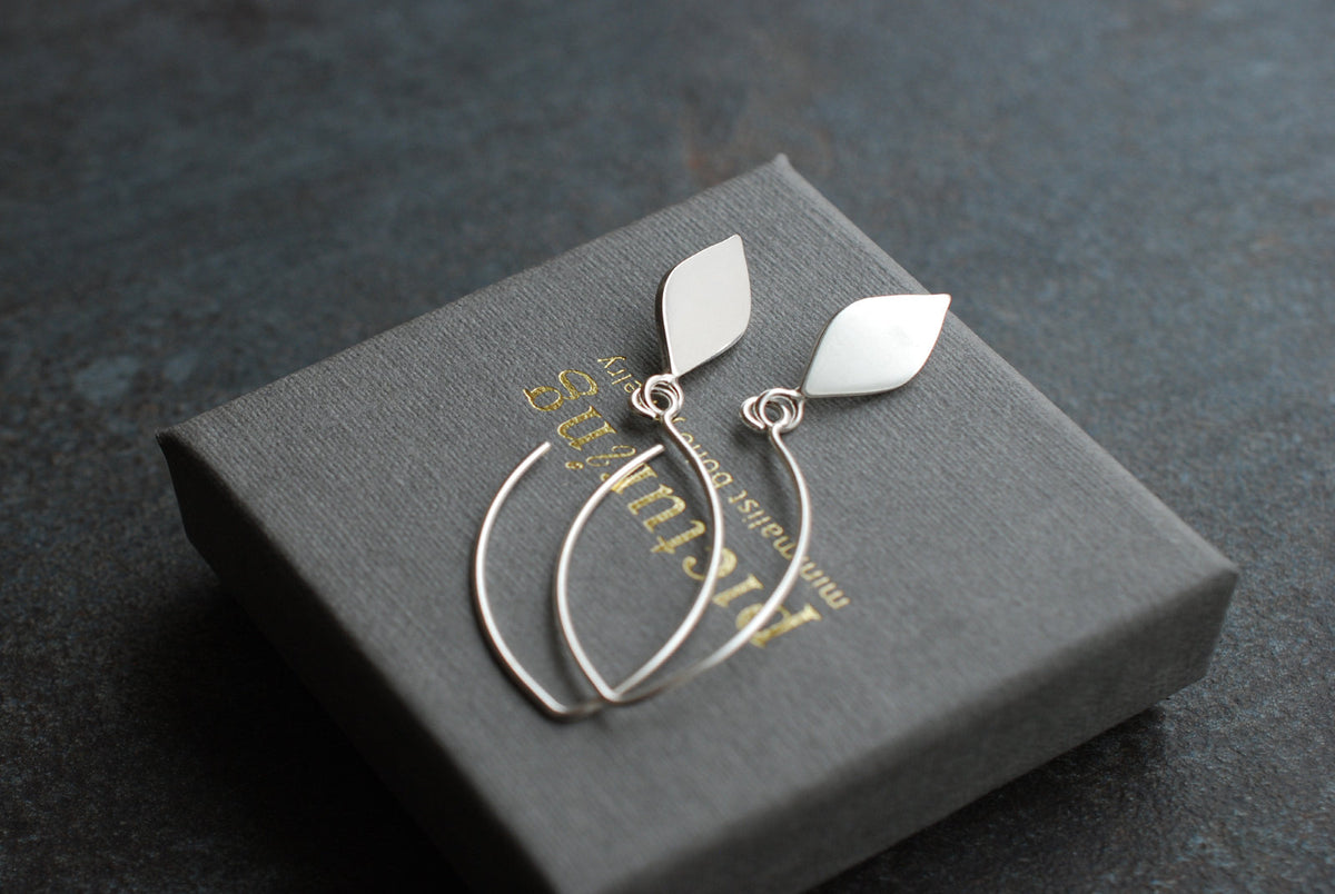 Tropfen Ohrringe/minimalistisch /Sterling Silber/Geburtstagsgeschenk - picturing