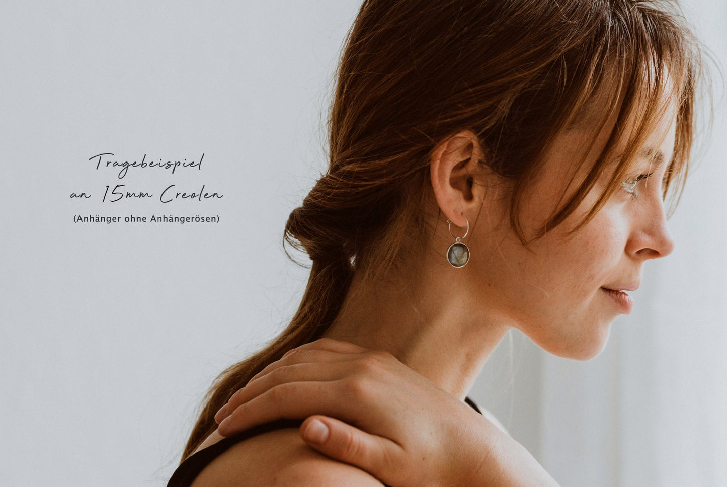 Runder Edelstein-Anhänger / personalisierte Geschenke