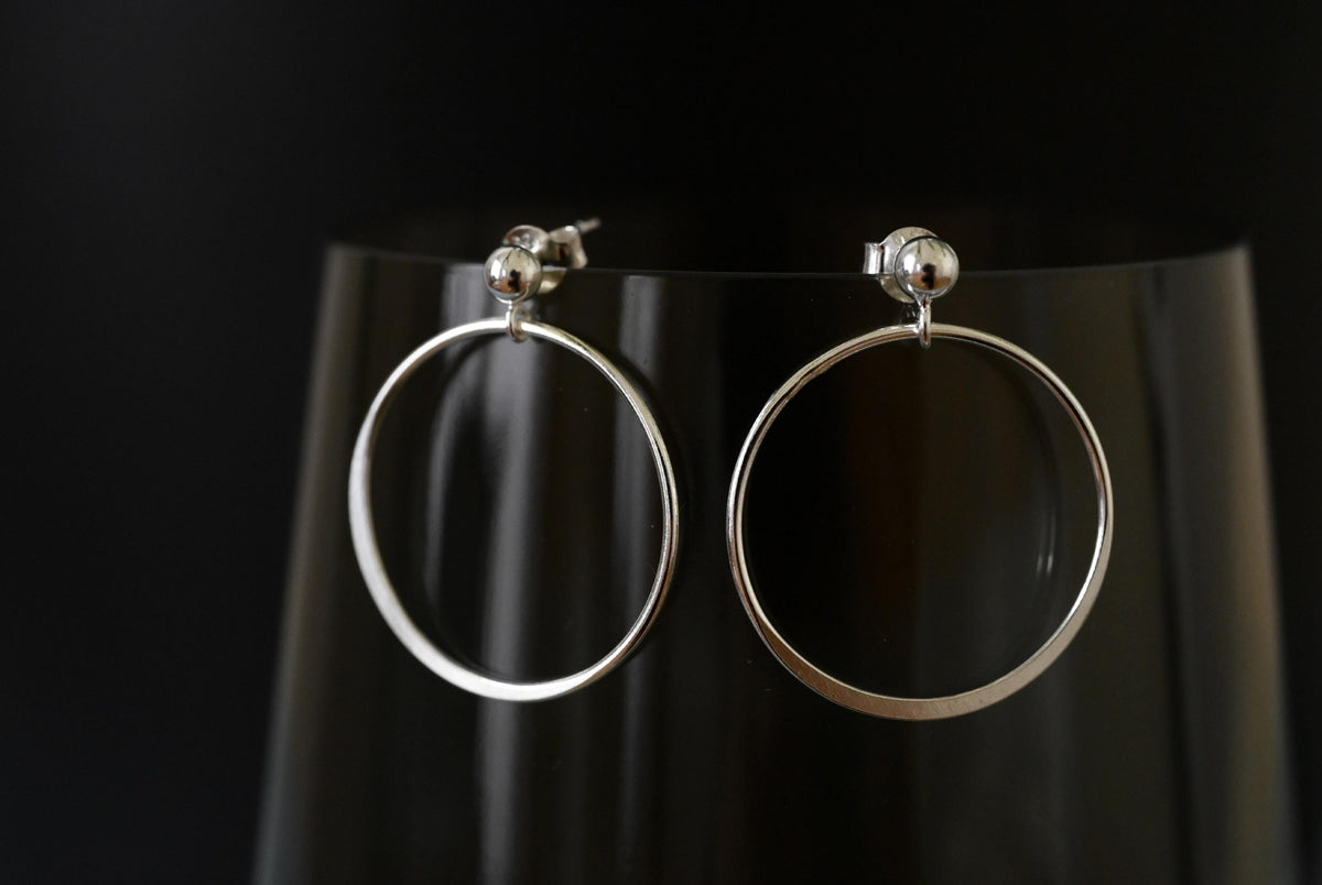 Silberne Kreis-Ohrstecker · CIRCLES | 925er Sterling Silber | Schmuckgeschenk