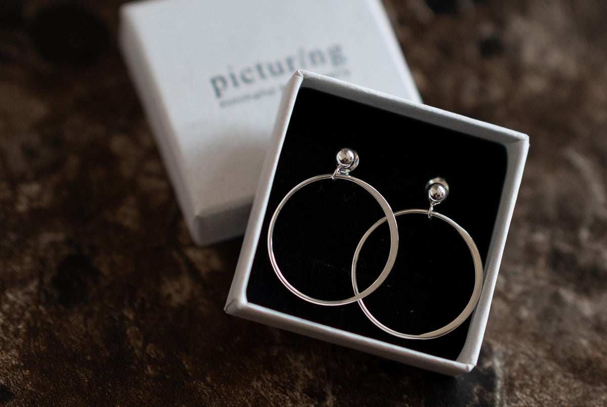Silberne Kreis-Ohrstecker · CIRCLES | 925er Sterling Silber | Schmuckgeschenk