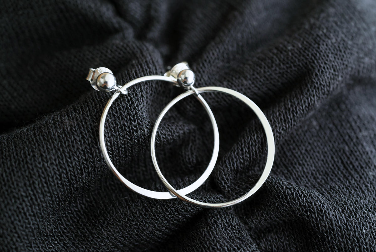 Silberne Kreis-Ohrstecker · CIRCLES | 925er Sterling Silber | Schmuckgeschenk